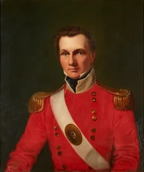 Retrato de um Cavalheiro de Casaco Militar Vermelho (óleo sobre tela)