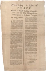 Artigos preliminares de paz entre ... Grã-Bretanha e ... as Províncias Unidas, 02 de setembro de 1783
