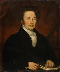 Reverendo Evan Evans (óleo sobre tela)