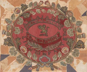 Segundo ou Regimental Colour centre, 23rd ou Wallajabad Light Infantry, Madras