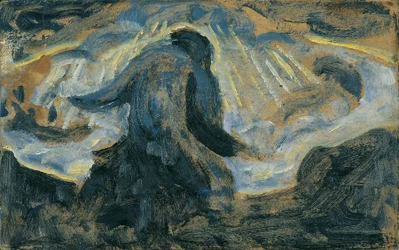 Tornar-se e morrer, c.1920 (óleo sobre cartão)