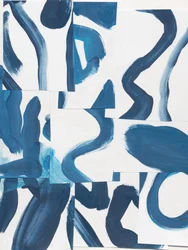 Abstrato em Azul Dinâmico