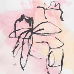 Rosa Fluido Abstrato
