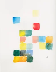 Blocos de cores vibrantes