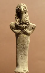 Estatueta de Asherah, cananeu, 999-600 aC (argila)