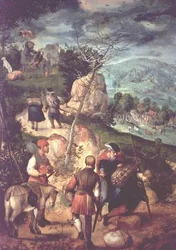 O Sacrifício de Abraão (óleo sobre painel)