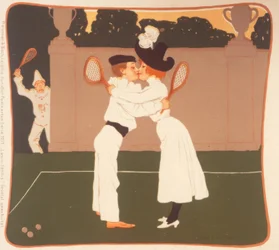 O primeiro amor no campo de ténis