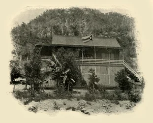 Sede cubana em Daiquiri, guerra hispano-americana, junho de 1898, 1899.