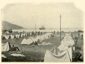 St. Paul in Bay, atirando sobre o Topo da Colina ... 24 de junho, Guerra Hispano-Americana, 1898, 1899.
