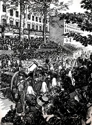 Última jornada do rei Edward VII por Londres: o cortejo fúnebre em Piccadilly, 1910 1911