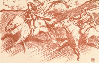 "O Cavaleiro e seus Companheiros", c1898
