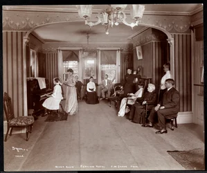 Recital na Sala de Música do Janer&39;s Pavilion Hotel, Red Bank, Nova Jersey, 1903 (impressão em gelatina de prata)