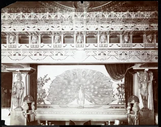 O restaurante do Murray&39;s Hotel, detalhe, c.1908 (impressão em gelatina prateada)