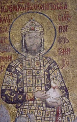 Imperador João Comnenus em Hagia Sophia (mosaico)