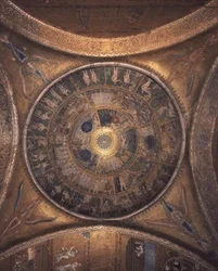 Criação na cúpula no vestíbulo (mosaico)