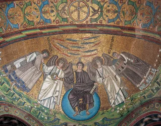 Itália, Emilia-Romagna, Ravenna, Basílica de San Vitale, Mosaico da Bacia Absidial