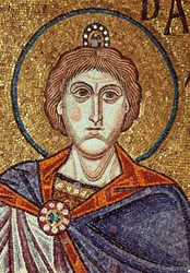 O profeta Daniel (século VI). Obra de um mestre bizantino, mosaico, detalhe da decoração da Basílica de São Marcos em Veneza (Itália)