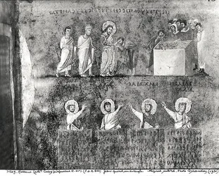 Ms EAB 644 Cristo curando um homem cego, do Codex Purpureus