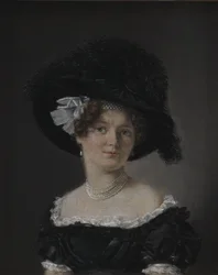 Mathilde Theresia von Irgens-Bergh, née Holsten, a esposa de Mathias Friis von Irgens-Bergh