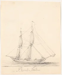 Navio-bomba com gávea