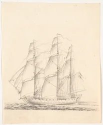 Navio da Marinha a pleno vapor