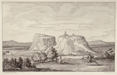 Vista imaginária da Roma Antiga, gravada por B.Barloccini, 1849