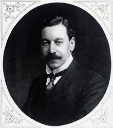 Retrato de Herbert Samuel (1870-1963), político inglês, de Illustrated War News, 19 de janeiro
