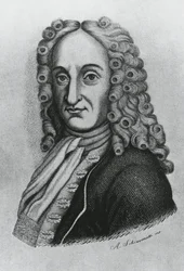 Retrato de Pietro Antonio Michelotti (1673-1740), médico italiano e iatromatemático, gravura de Schiavonetti
