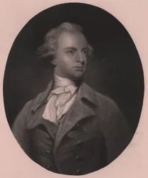 Retrato de Sir Abraham Hume, Segundo Baronete (1749-1838), gravura de G Stodard de pintura de Joshua Reynolds, 25x33 cm, Virtue and Co Publisher, Londres, cerca de 1860