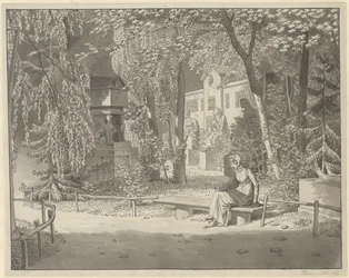 Nos túmulos de Descartes e Conde no Jardim Elysée des Petits Augustins, Paris