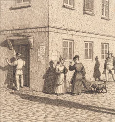 Uma esquina. Ilustração para "Perspectiva linear", Placa VII
