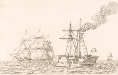 Navio a remo e veleiro