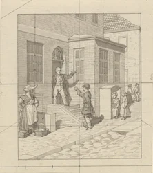 Perspectiva linear, aplicada à arte da pintura - Placa VII, 2 - Argumento sobre os degraus da rua.