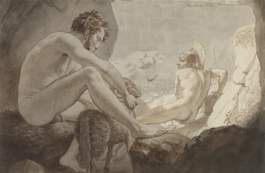 Ulisses foge de Polifemo