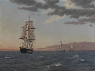 A Corveta "Galathea" Mentindo para Enviar Ajuda ao Brig "St Jean"