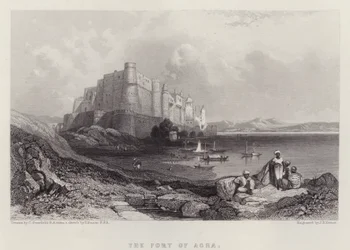 O Forte de Agra (cor litho)