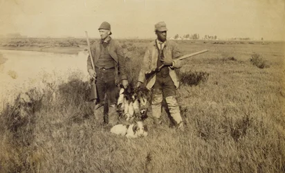 Fim da temporada de patos, Turks Island, Califórnia, 1885 (albumen silver print)