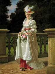 Colheita floral. Pintura de C. Berlin