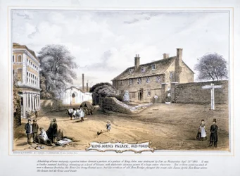 Vista do Palácio do Rei John, Old Ford, Poplar, Londres, c1863