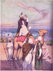 O fundador árabe de uma grande religião: Mohammed nascido em Meca (cor litho)