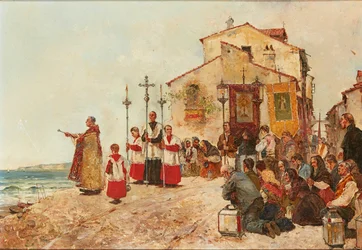Blessing the Catch ( óleo sobre tela)