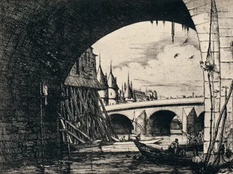 Arco da Pont Notre-Dame, 1915