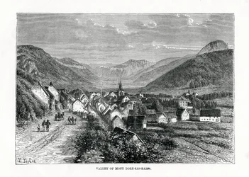 O vale de Mont-Dore-les-Bains, França, século XIX