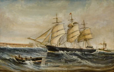 O Agincourt entrando no Tyne