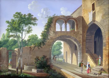 Cena no interior da Itália, 1813