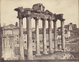 Templo da Concórdia, Roma, década de 1850.