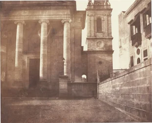 Catedral de São Paulo, Valeta, Malta, com torre sineira, 1846 (foto)