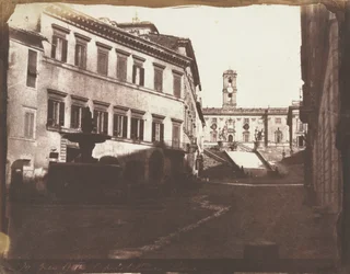 Vista das escadas do Capitólio, Roma, 1846.