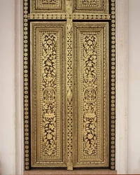 Porta decorativa (madeira dourada)