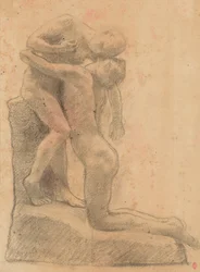 Çacountala, c. 1888 (carvão e estompe sobre papel)